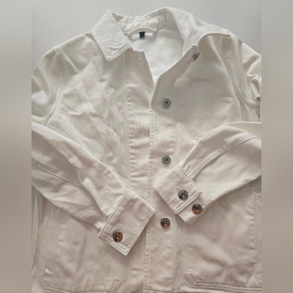 Belstaff Men's White Jean Jacket Size Small